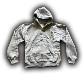 grinda zip hoodie - stone grey
